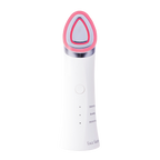 Boosters Pro facial skincare device with illuminated LED head on a transparent background