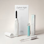 Refined Lashes Duo set featuring the Face Factory Eyelash Styler and Better Lash Serum packaging